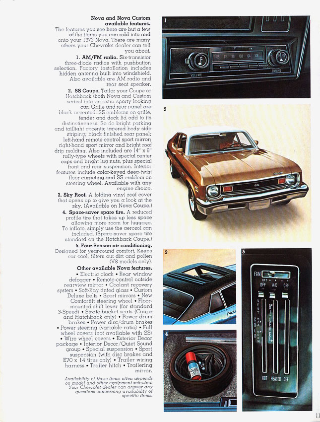 1973 Chevrolet Nova Brochure Page 10